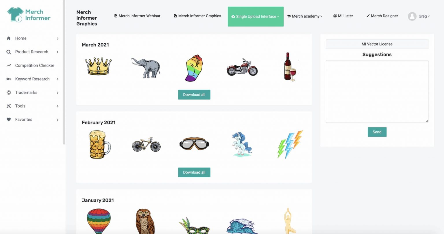 Informer Graphics Merch Informer Review: Pricing, Features & Alternatives - Greg Gottfried